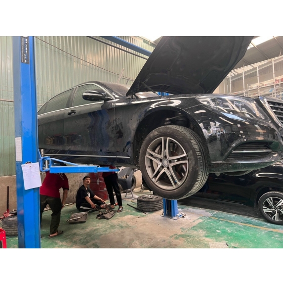 Thay phuộc hơi, Van chia hơi, Bơm gầm Mercedes S400