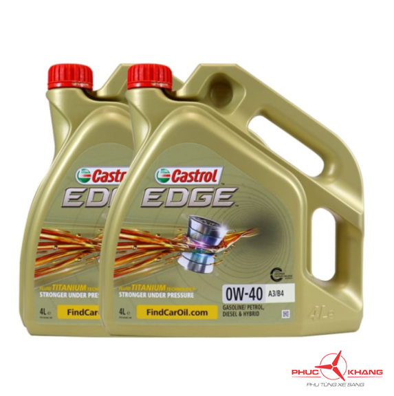 DẦU CASTROL EDGE 0W40 CAN 4L